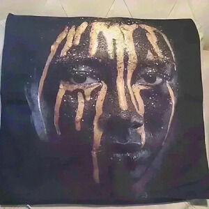 Black painted face Pillowcase